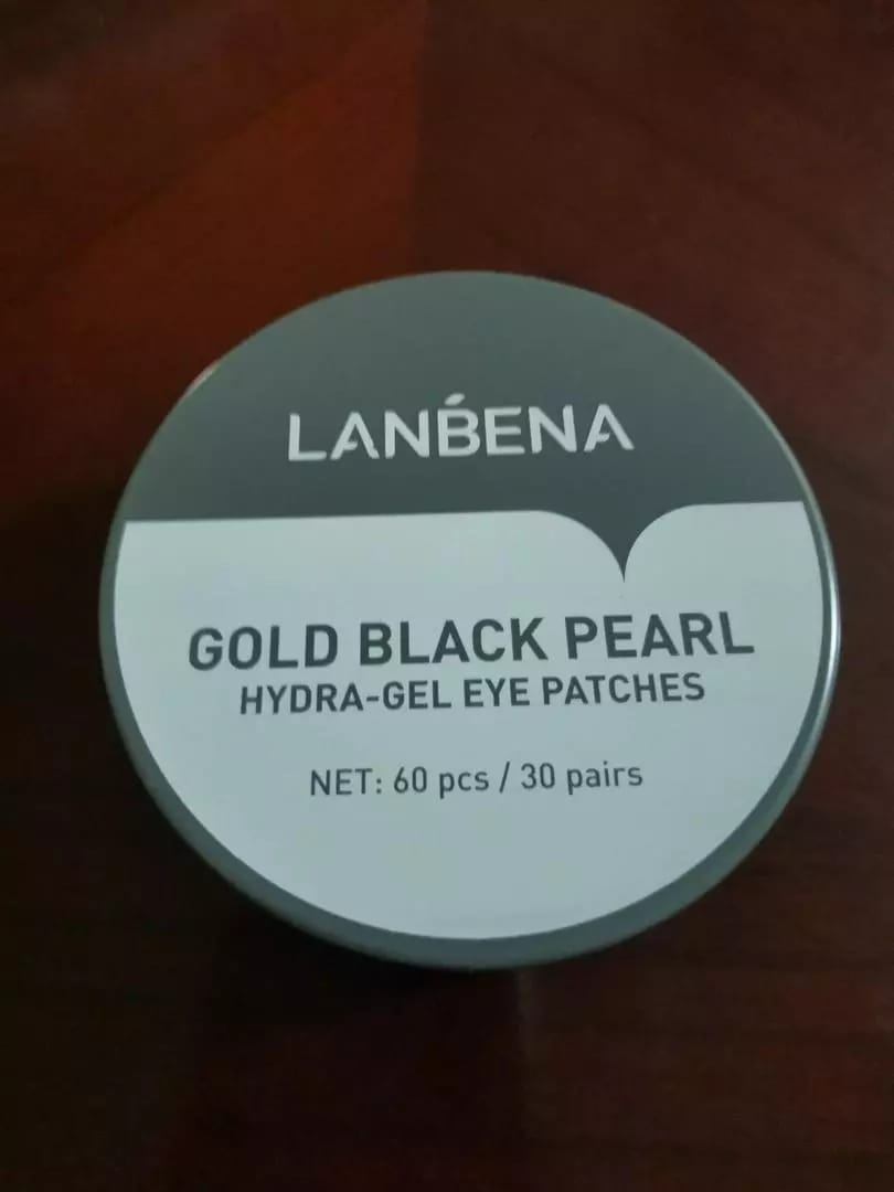 Customer photo review of Lanbena Gold Black Pearl Hydra-gel Eye Patches