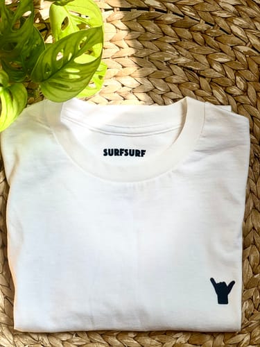 Customer photo review of Shaka Sign Crest T-Shirt