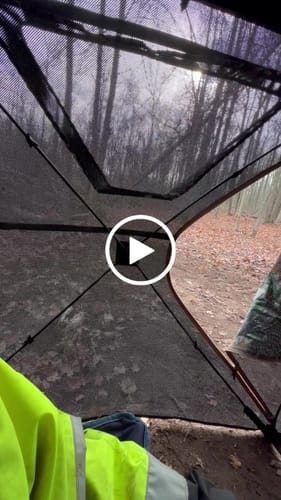 Customer photo review of FLASH SALE TideWe 4-6 Person Turkey Hunting Blind See Through Camo Ground Blind