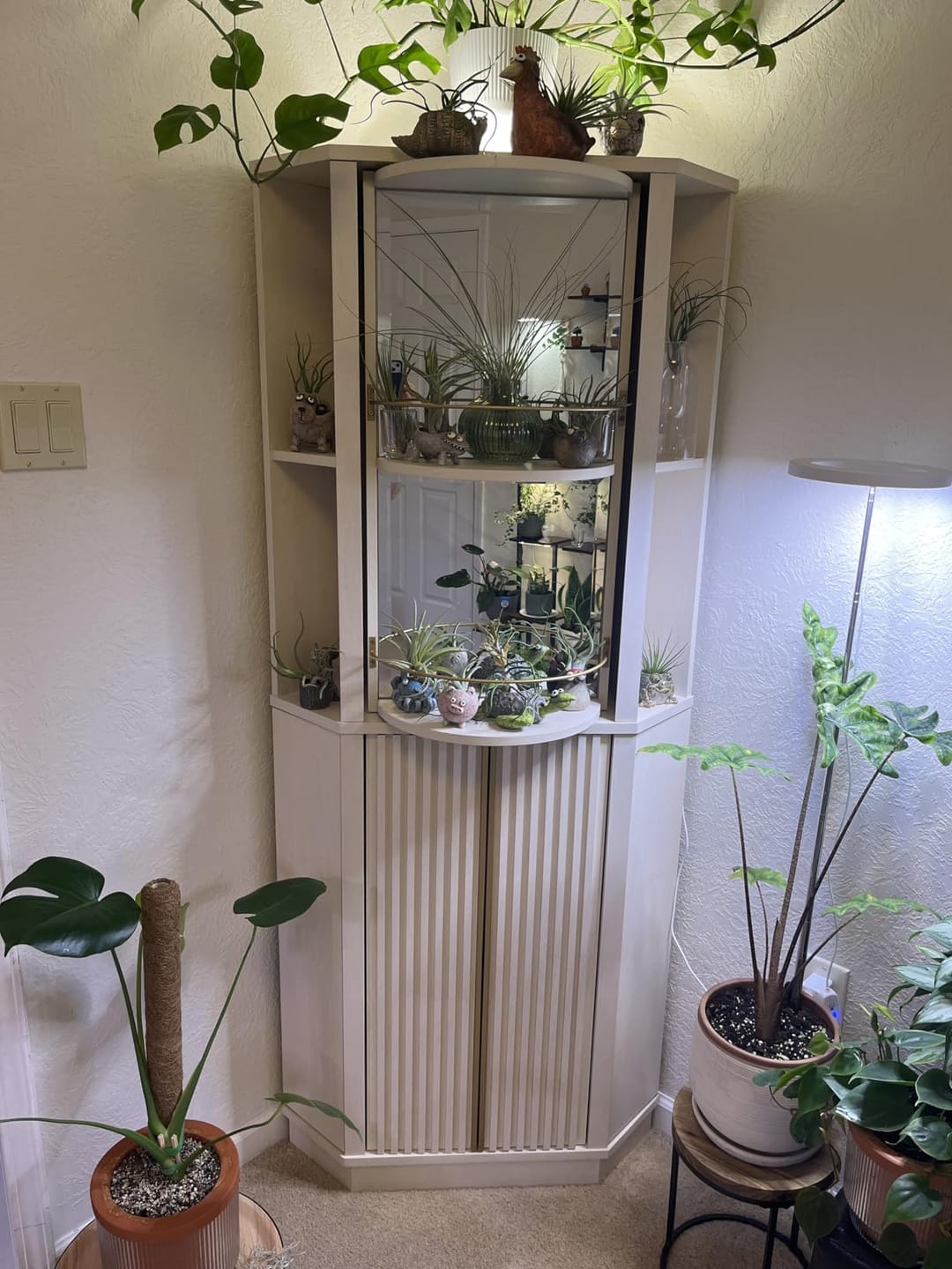 Customer photo review of 68" Tall Corner Bar Cabinet