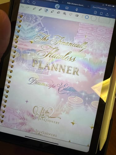 Customer photo review of Leaving soon: Dreamscape Financially Flawless Digital Planner