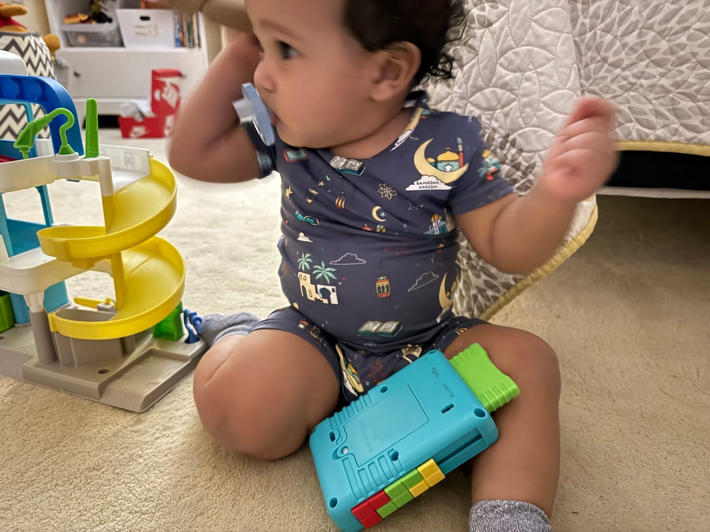 Customer photo review of Ramadan Bamboo Kids Pajama Short Set