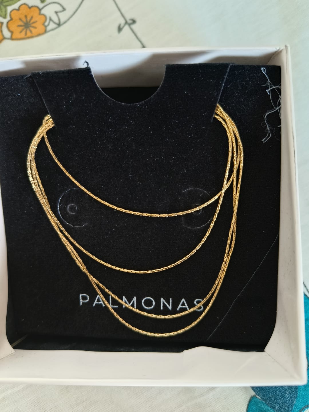 Customer photo review of Golden Layered Choker