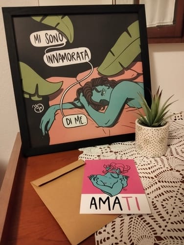 Customer photo review of Stampa su Cartoncino - Mi sono innamorata di me