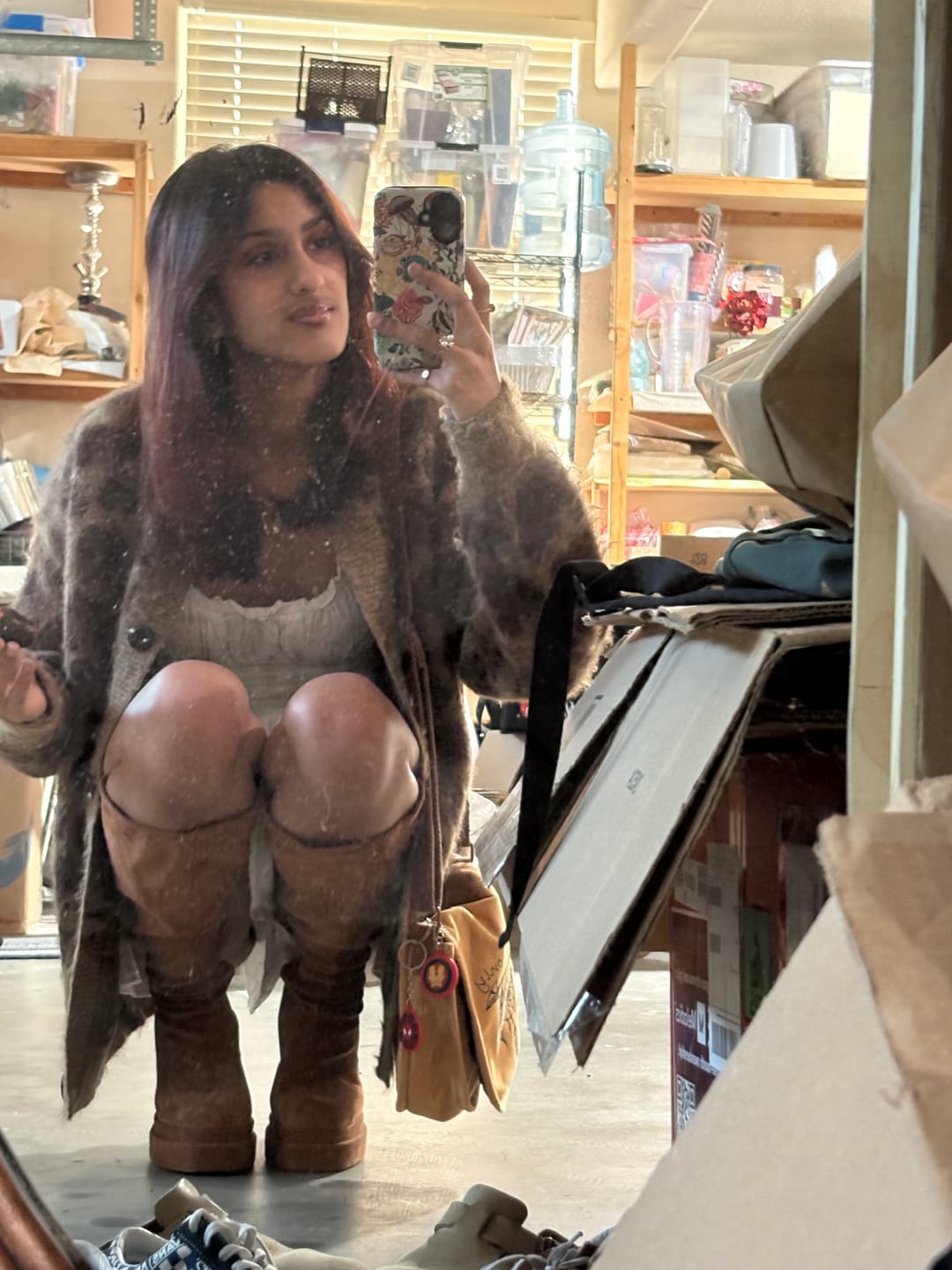 Customer photo review of Aelfric Eden Leopard Graphic Cardigan