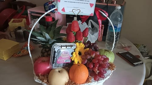 Customer photo review of Kiara Hills Luxe Fruit Basket [Malaysia] (Available in Klang Valley, Seremban, Penang & Johor Bahru only)