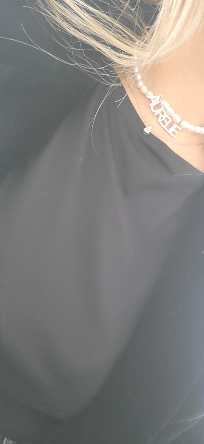 Customer photo review of Collier Prénom Perles