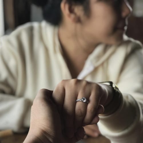 Customer photo review of 1.5ct Slovenia Engagement Ring