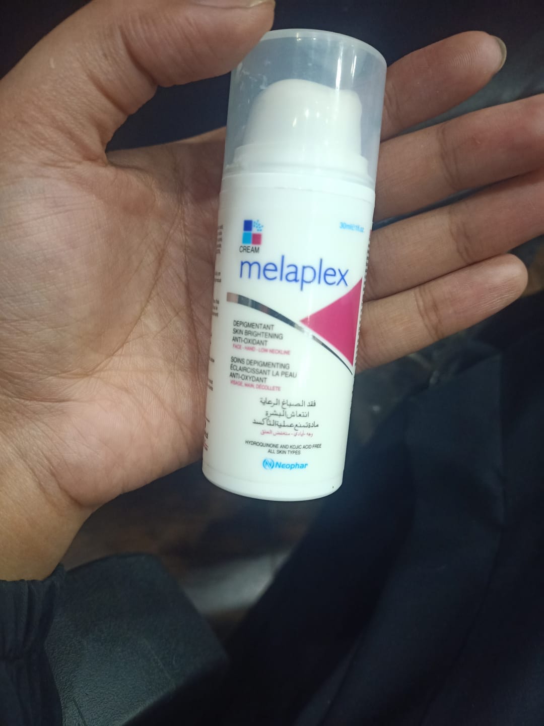 Customer photo review of Melaplex Cream