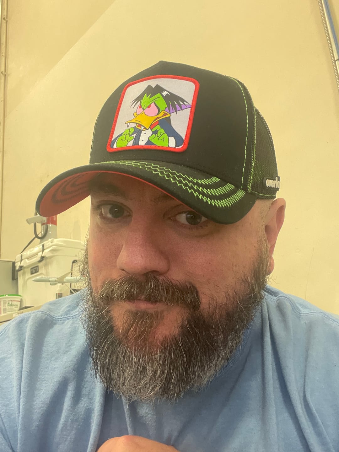 Customer photo review of OVERLORD X Count Duckula: Duckula Trucker Cap