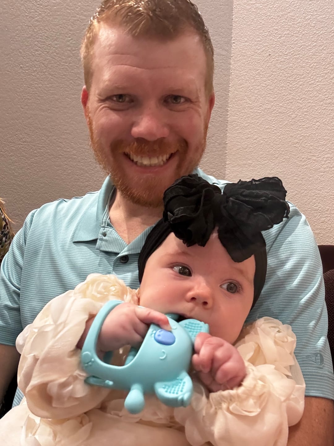 Customer photo review of Ruffled Headband- Black