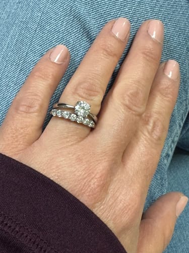Customer photo review of Semi Eternity Ring