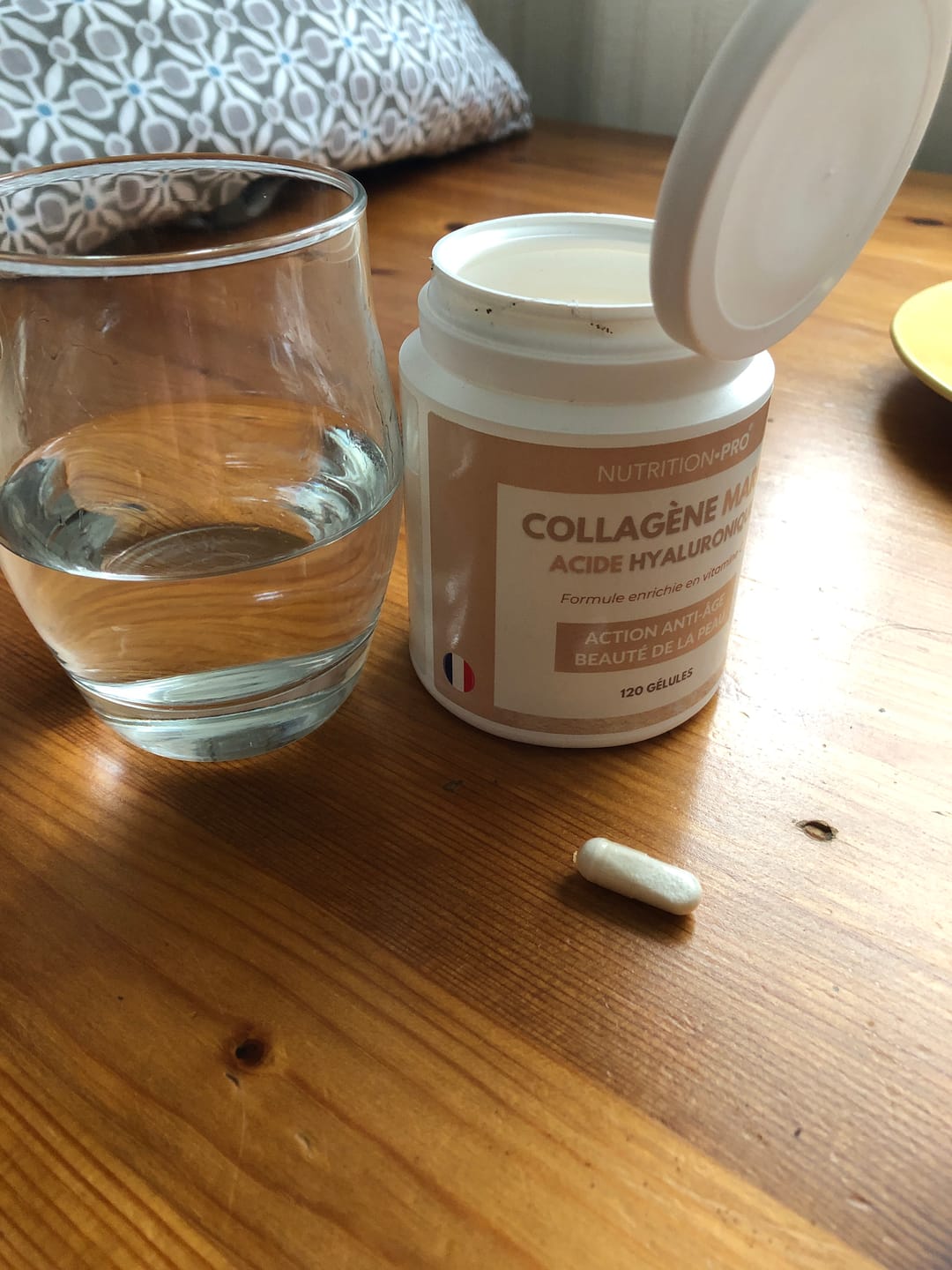 Customer photo review of COLLAGÈNE MARIN HYDROLYSÉ / ACIDE HYALURONIQUE - 120 GÉLULES