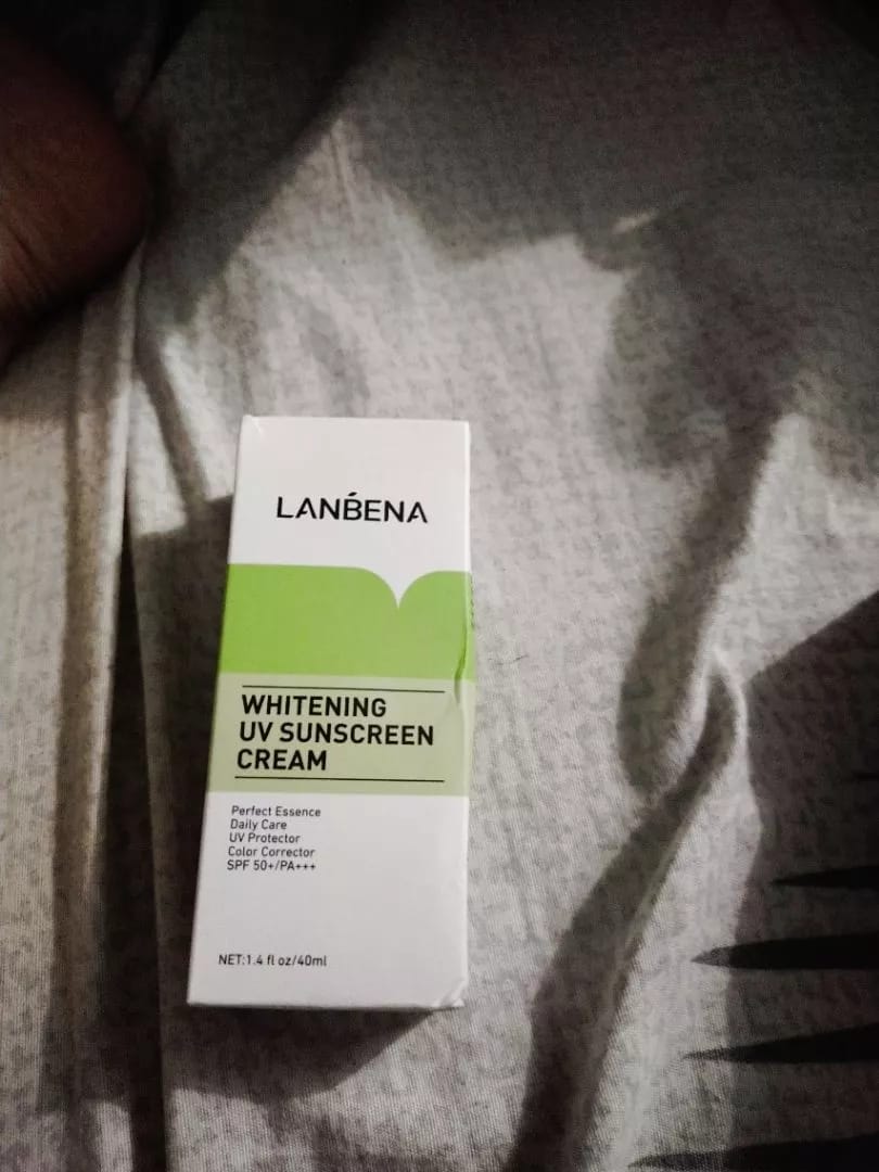 Customer photo review of Lanbena Whitening UV Sunscreen Cream