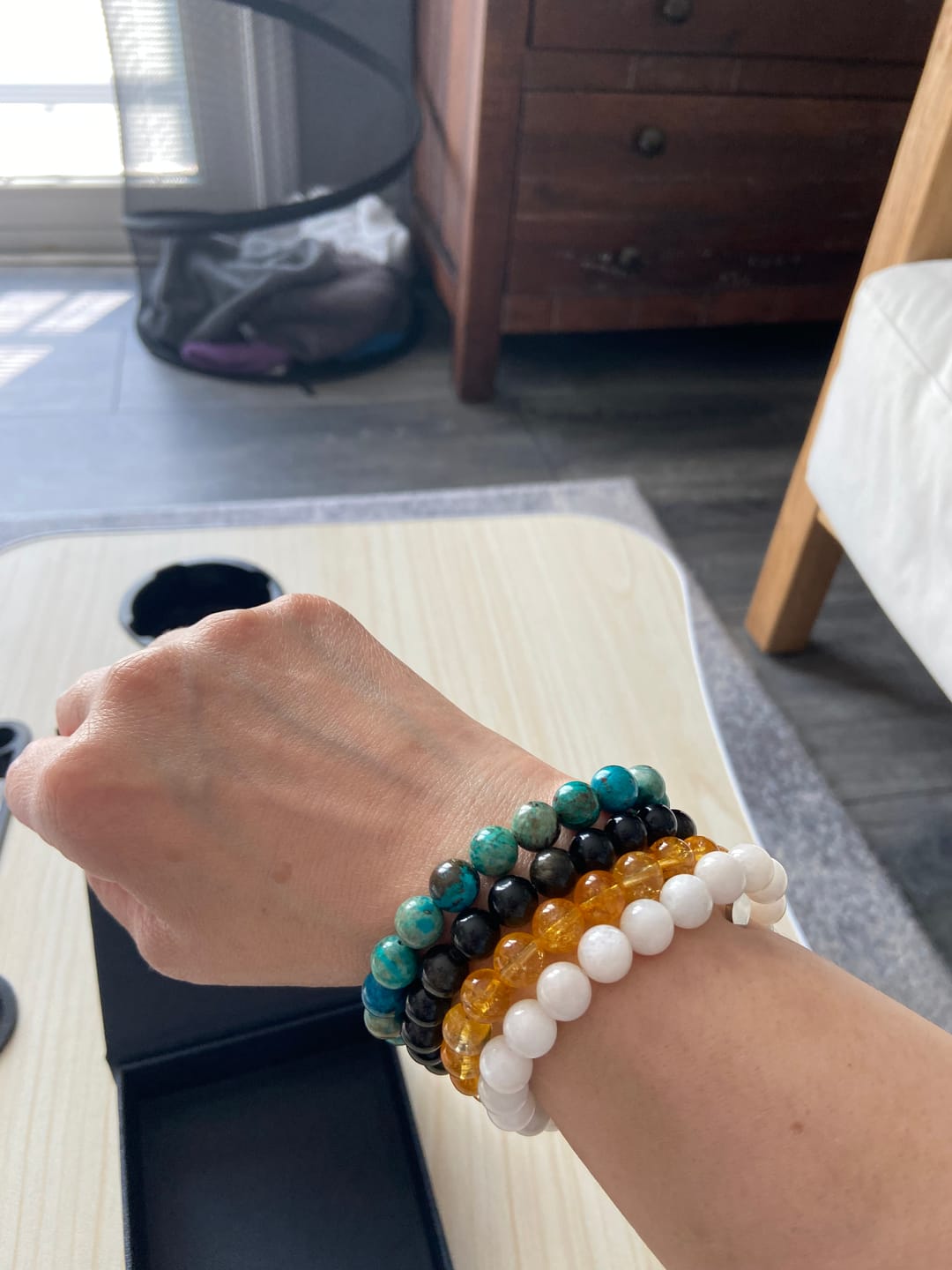 Customer photo review of Phoenix Turquoise Bracelet