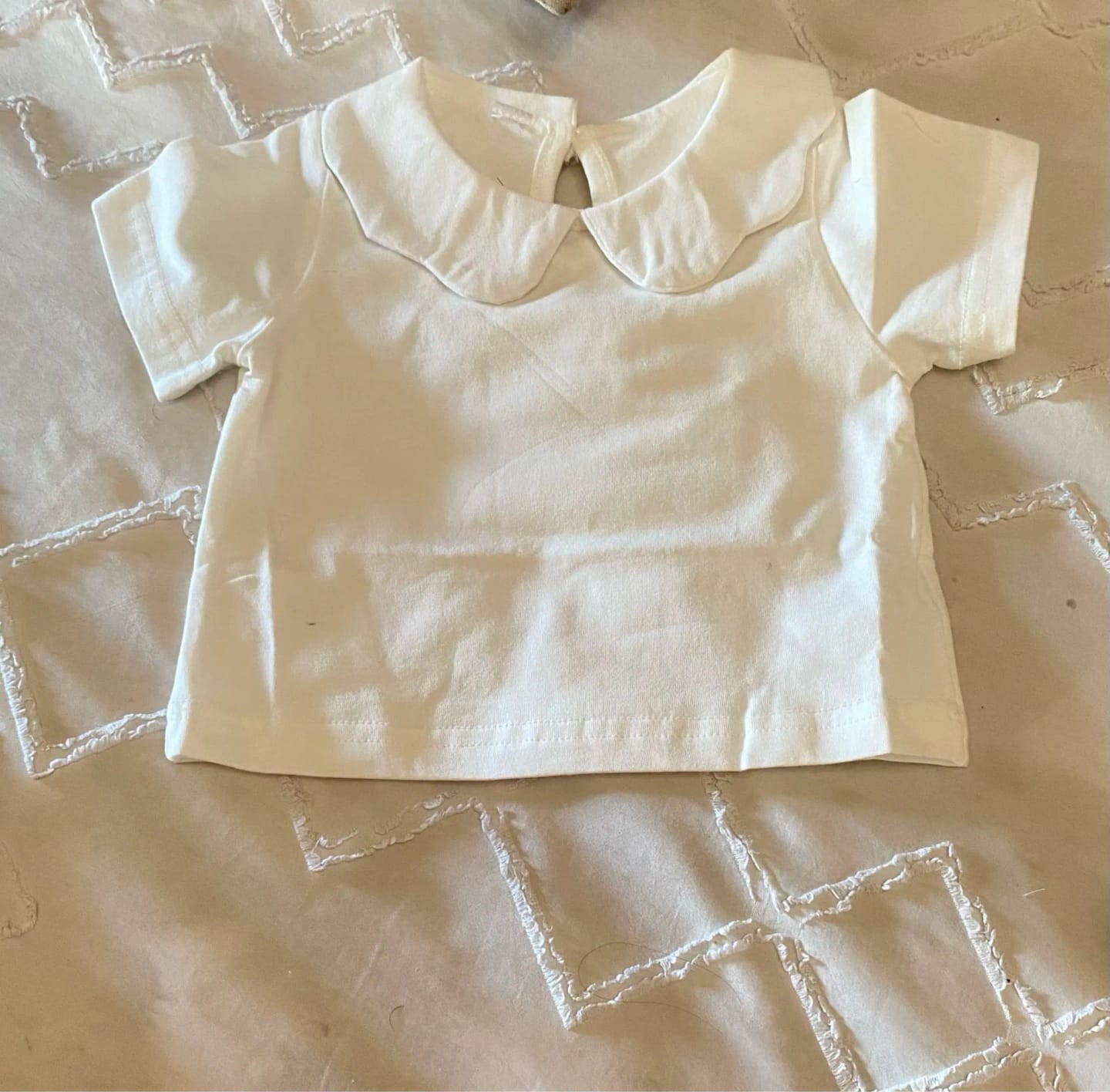 Customer photo review of Girls Peter Pan Collar Shirt