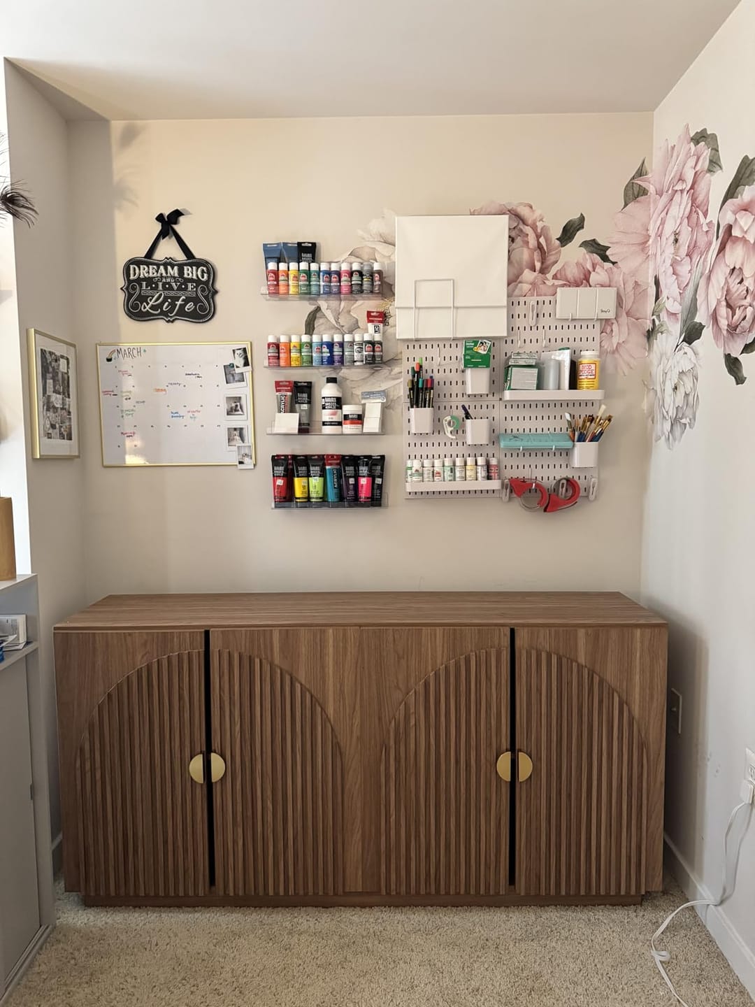 Customer photo review of 65" Arched Modern Fluted Sideboard Buffet Cabinet