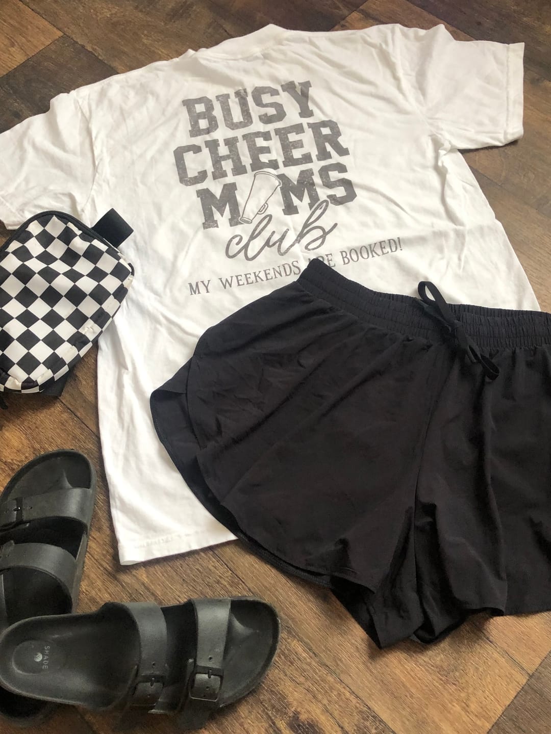 Customer photo review of Busy Cheer Moms Club (Back Print)