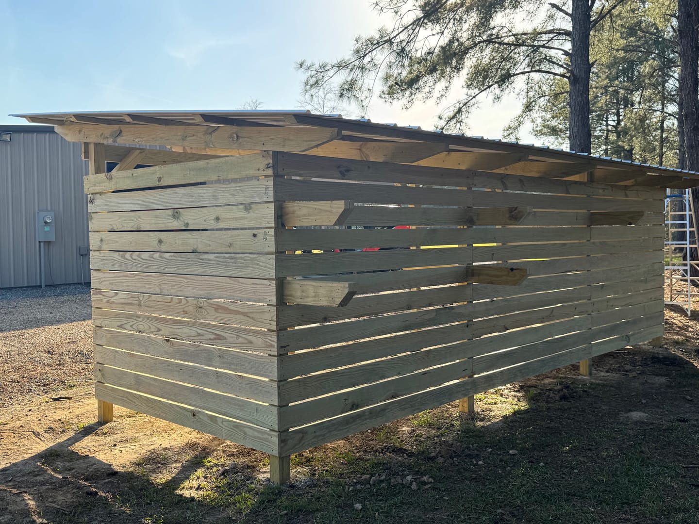 Customer photo review of Outdoor Storage Shed Plans