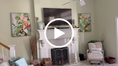 Customer video review of Flower Canvas Art #FL103