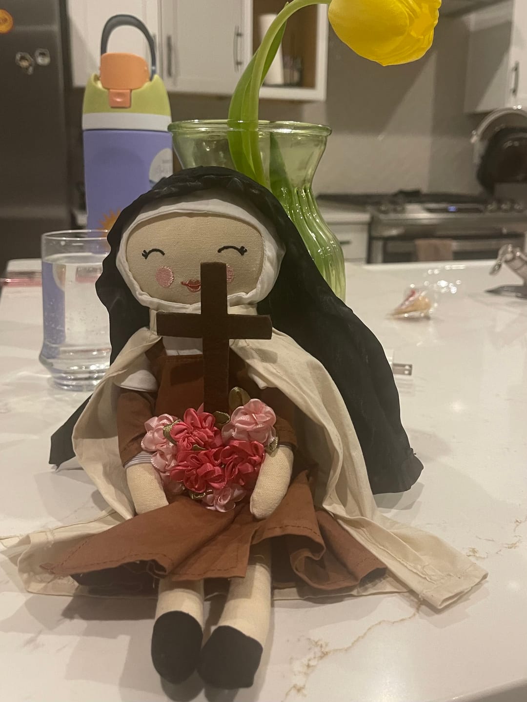 Customer photo review of St. Thérèse of Lisieux Rag Doll