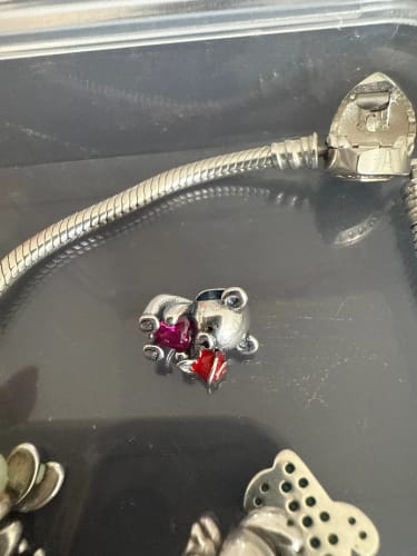 Z. R. review of 925 Sterling Silver Teddy Bear with Heart Charm image 1 out of 1
