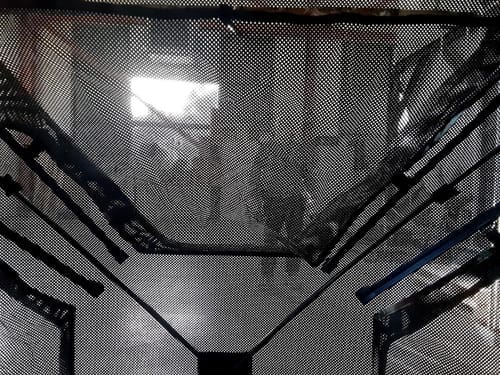 Customer photo review of FLASH SALE VisST See-Through Pop-Up Ground Blinds with Silent Magnetic Door