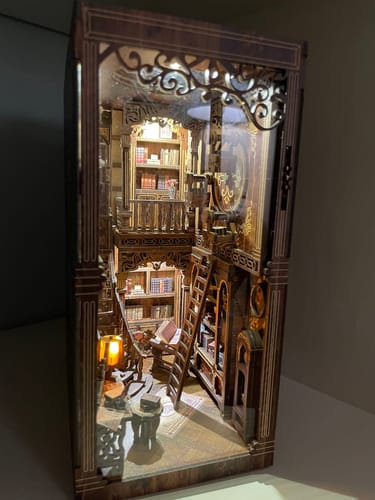 Customer photo review of DIY Ancient Book Collect Room Book Nook Kit