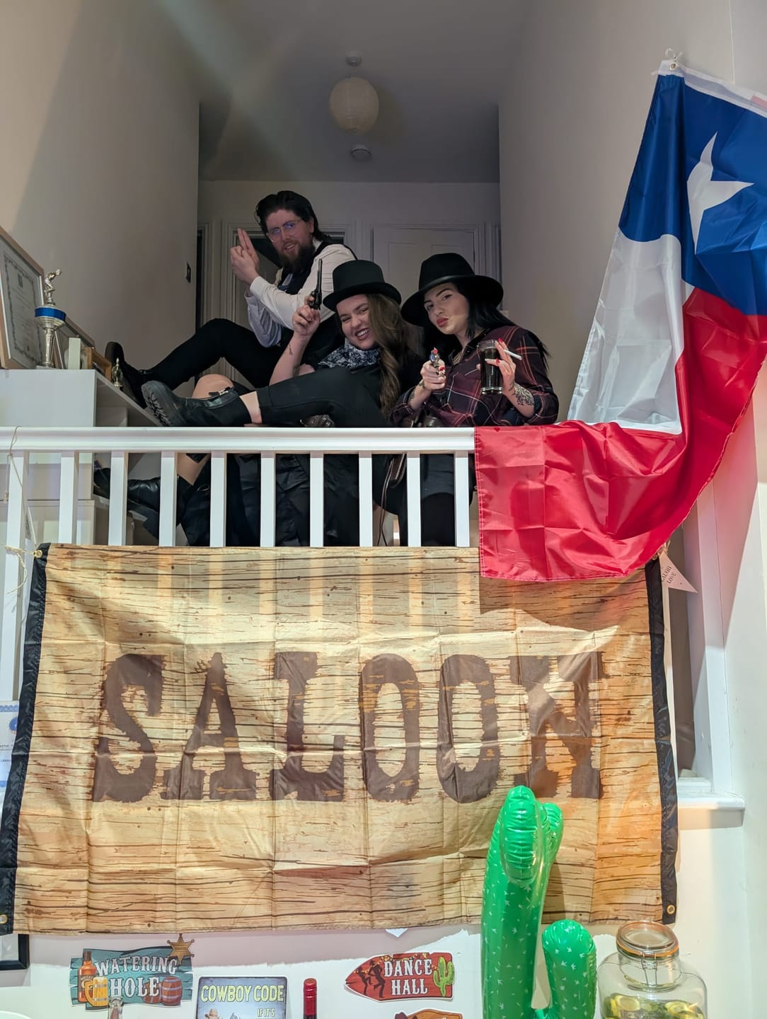 Customer photo review of Replay-able Cowboy Wild West Murder Mystery Dinner Game for Up to 20 Adults - Host Your Own Dinner Party Game Night - Cowboy & Wild West Theme - Cowboy Fancy Dress Dinner PartyV2
