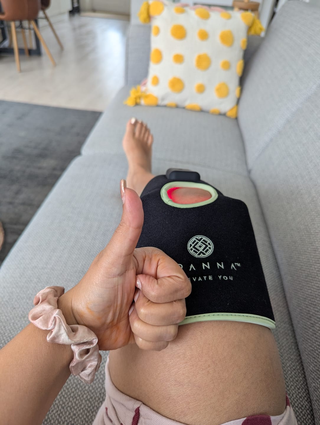 Customer photo review of Koanna® Red Light Therapy Bandage For Knee Pain