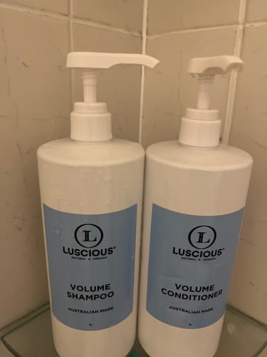 Customer photo review of 2 Volume Shampoo Pack