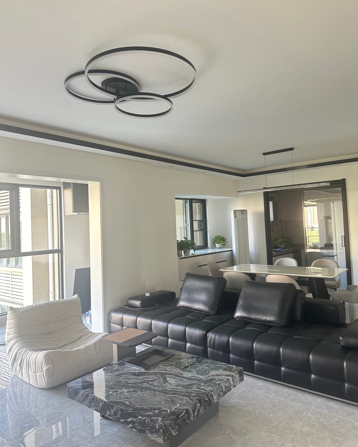 Customer photo review of WOMO Circular LED Flush Mount Ceiling Light-WM1032