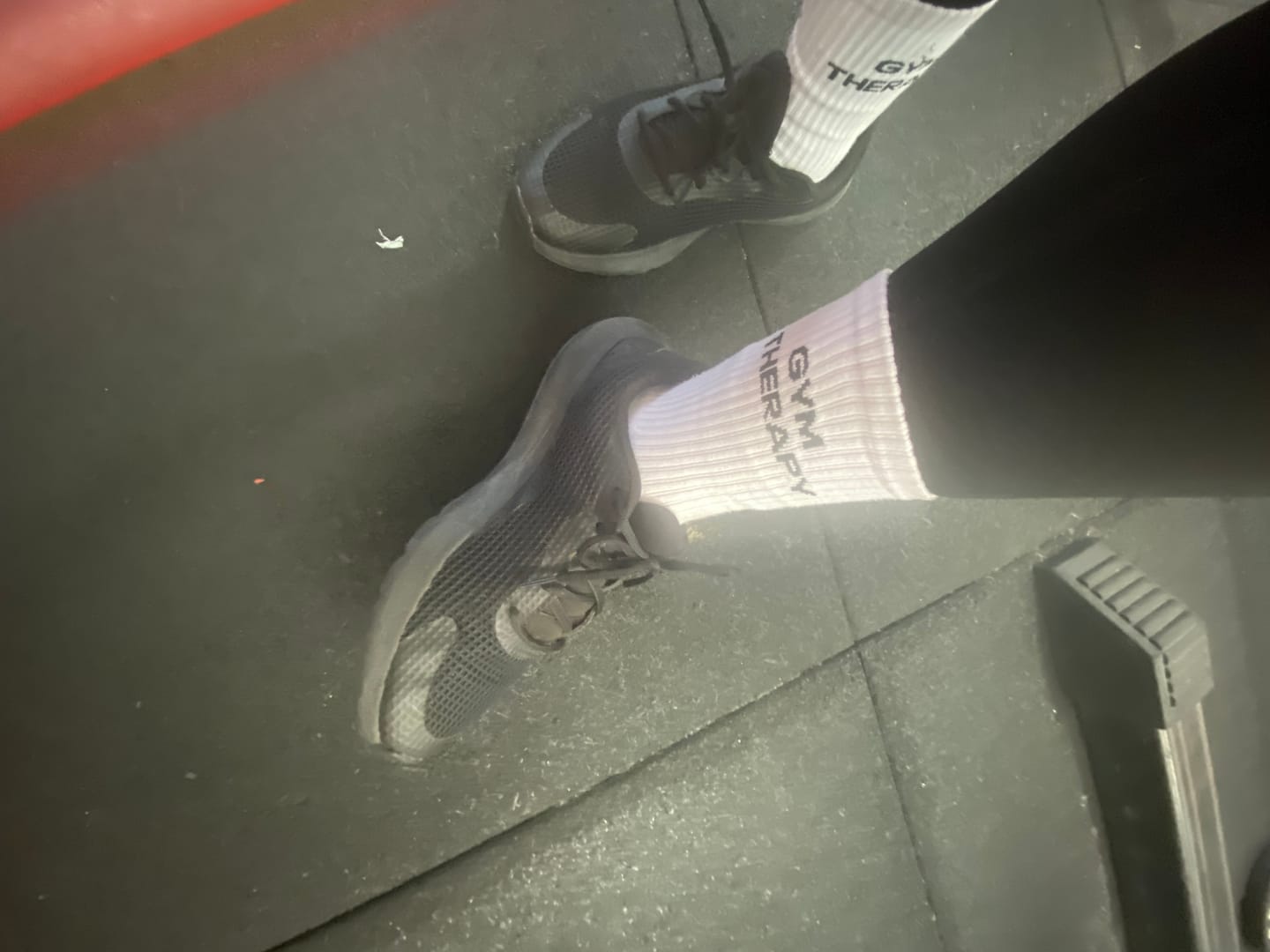 Customer photo review of Gym Therapy - Women's Crew Workout Socks
