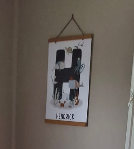 Customer photo review of Sea Animals Name & Letter Print