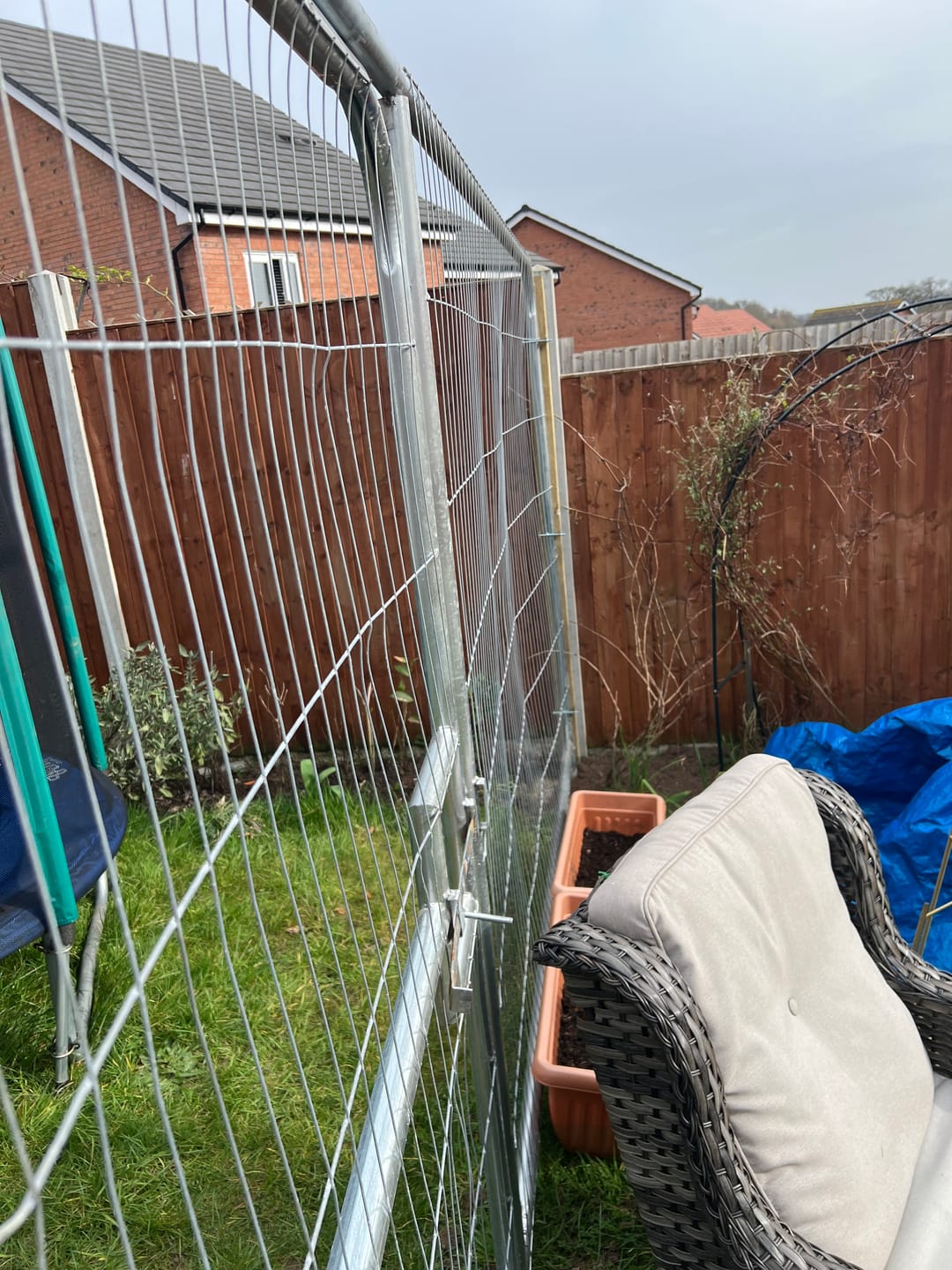 Customer photo review of Pedestrian Gate in Anti-Climb Panel