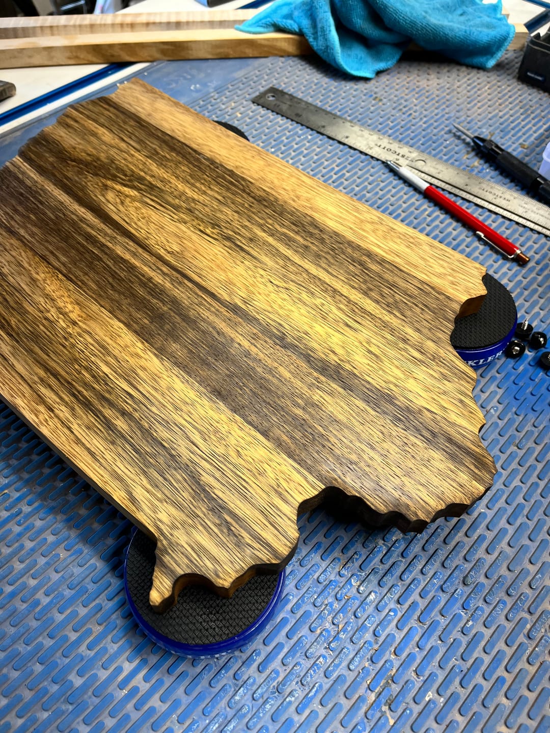 Customer photo review of 16.0x10.5" State Of Iowa Acrylic Router Template