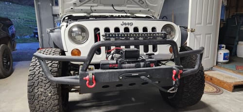 Customer photo review of OPENROAD 12,000lbs Electric Winch with Synthetic Rope-Panther Series 3S