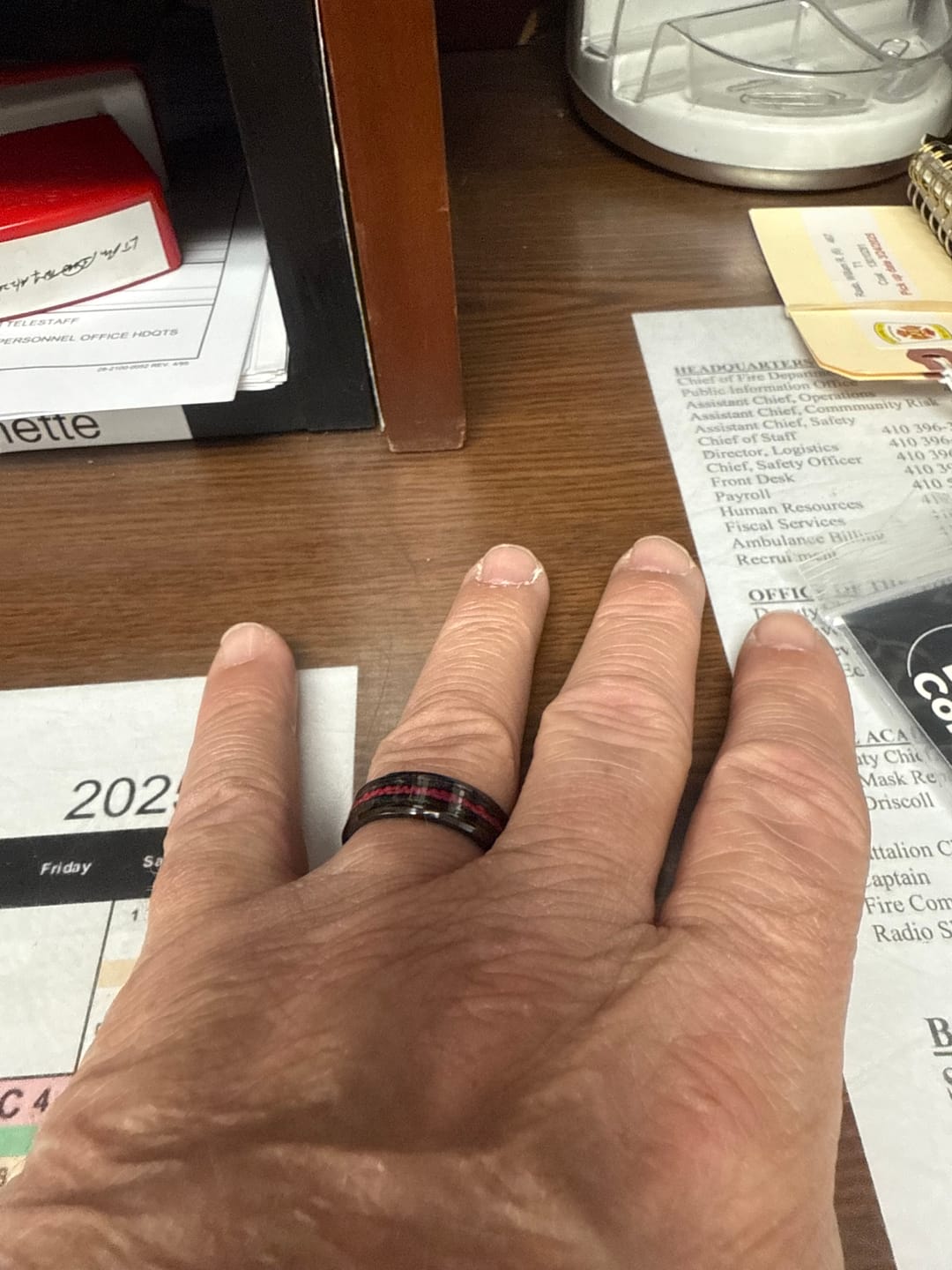 Customer photo review of Thin Line - Fire Hose Ring