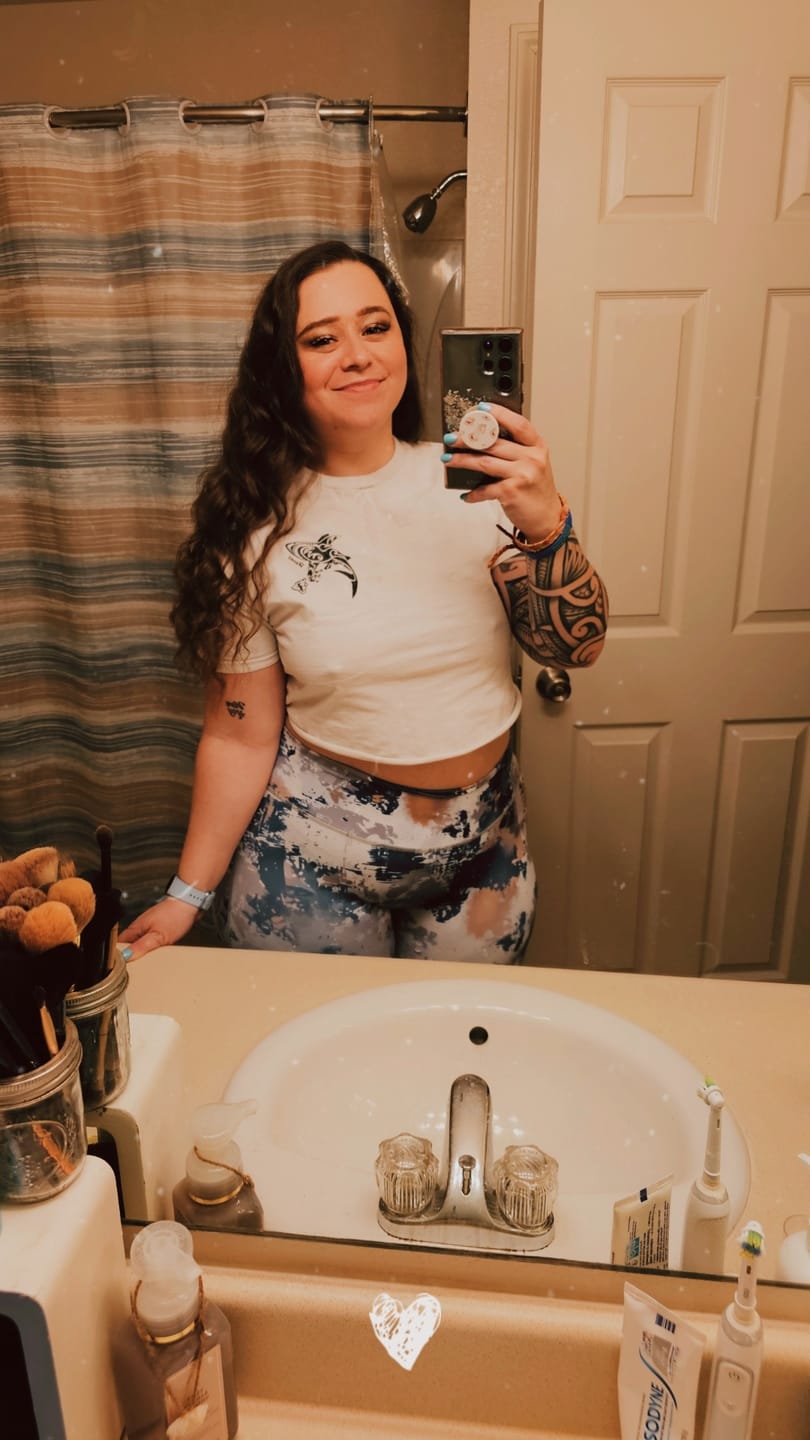 Customer photo review of Leggings of the Month Club