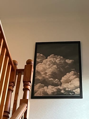 Customer photo review of Vintage Billowing Clouds Print