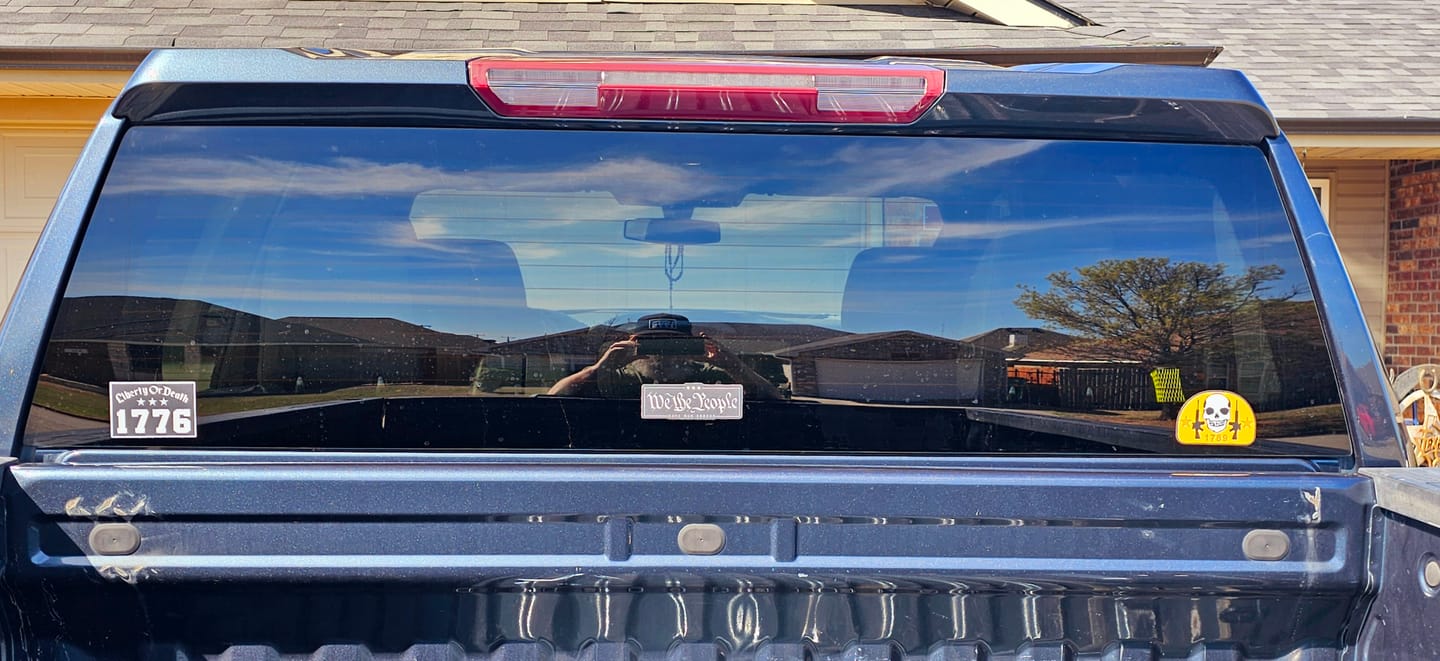 Customer photo review of We the People Decal