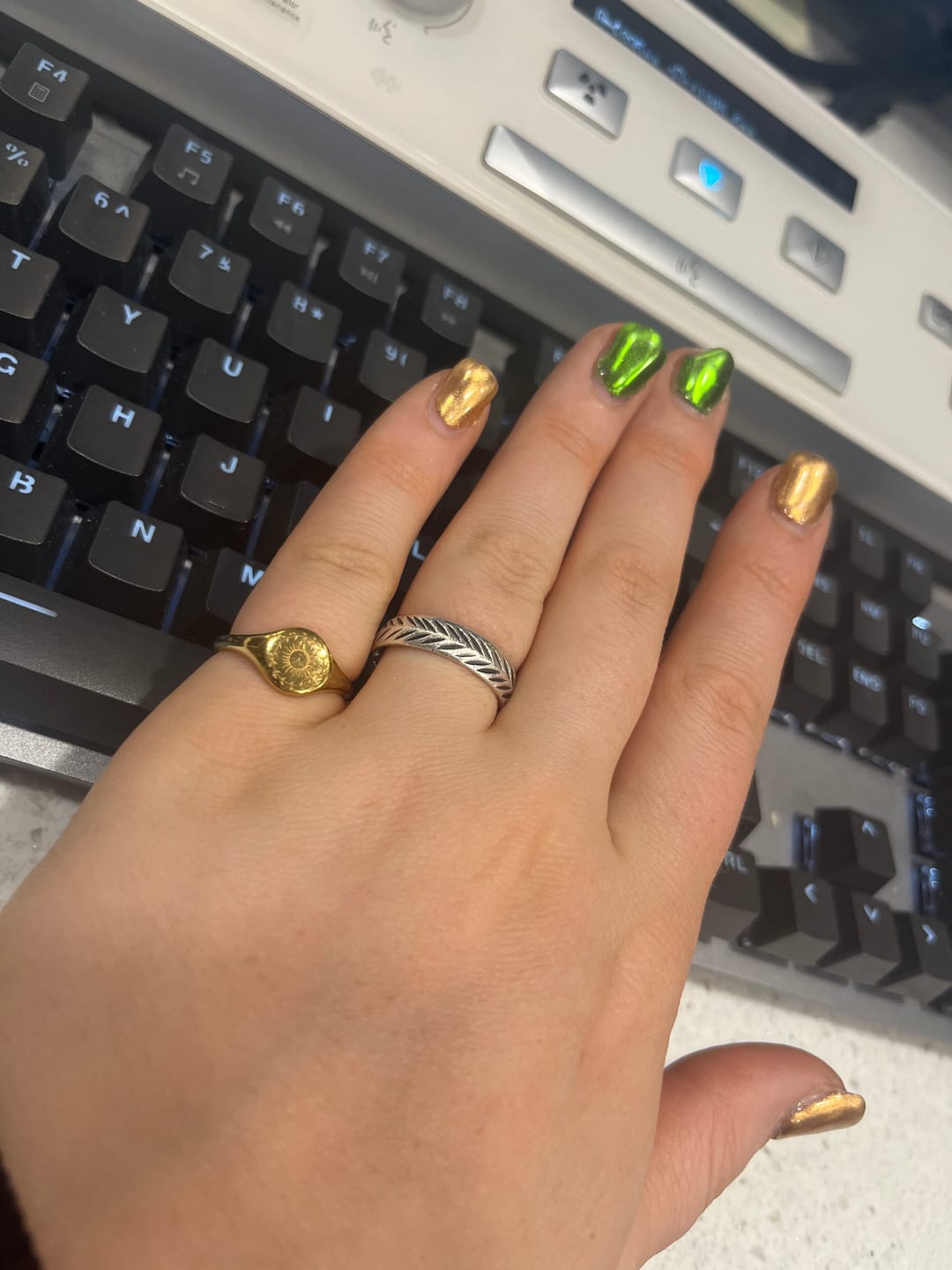Customer photo review of Summer Solstice Gold Ring