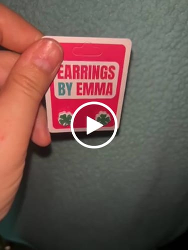Emily W. review of Shamrock Studs Hypoallergenic Earrings for Sensitive Ears Made with Plastic Posts image 1 out of 1