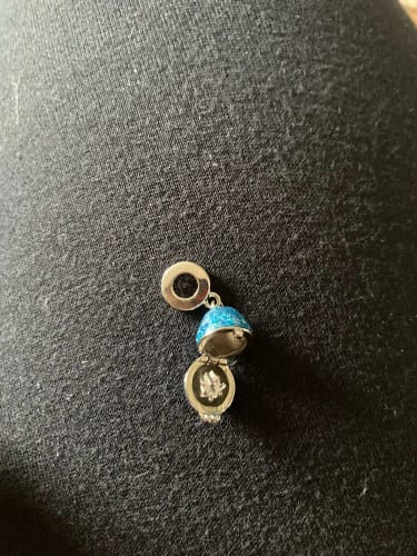 undefined review of 925 Sterling Silver Blue Easter Egg Charm image 1 out of 1