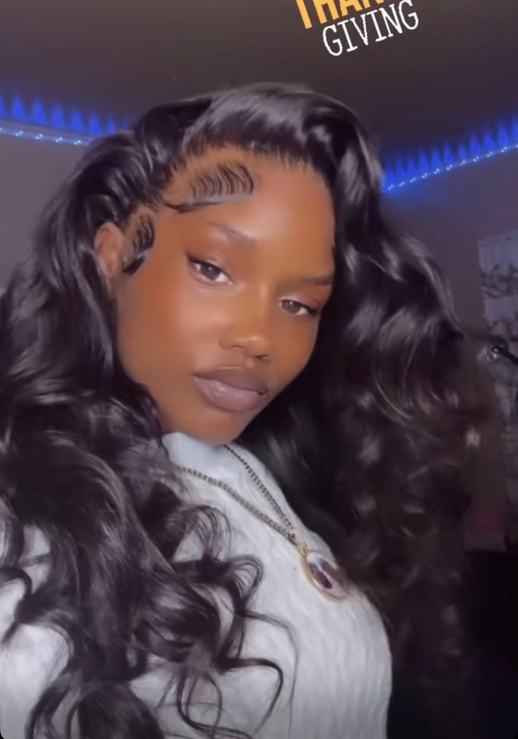 Customer photo review of Natural Straight Frontal Wig (Pre-Order)