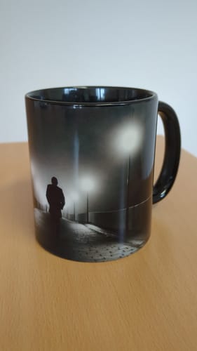 Customer photo review of TassenExpress - Becher Keramik Tasse mit Logo bedruckt 325ml Firmenlogo