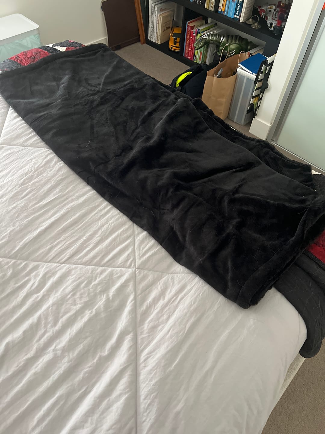 Customer photo review of Furlush Waterproof Splash Blanket™ - Black on Black