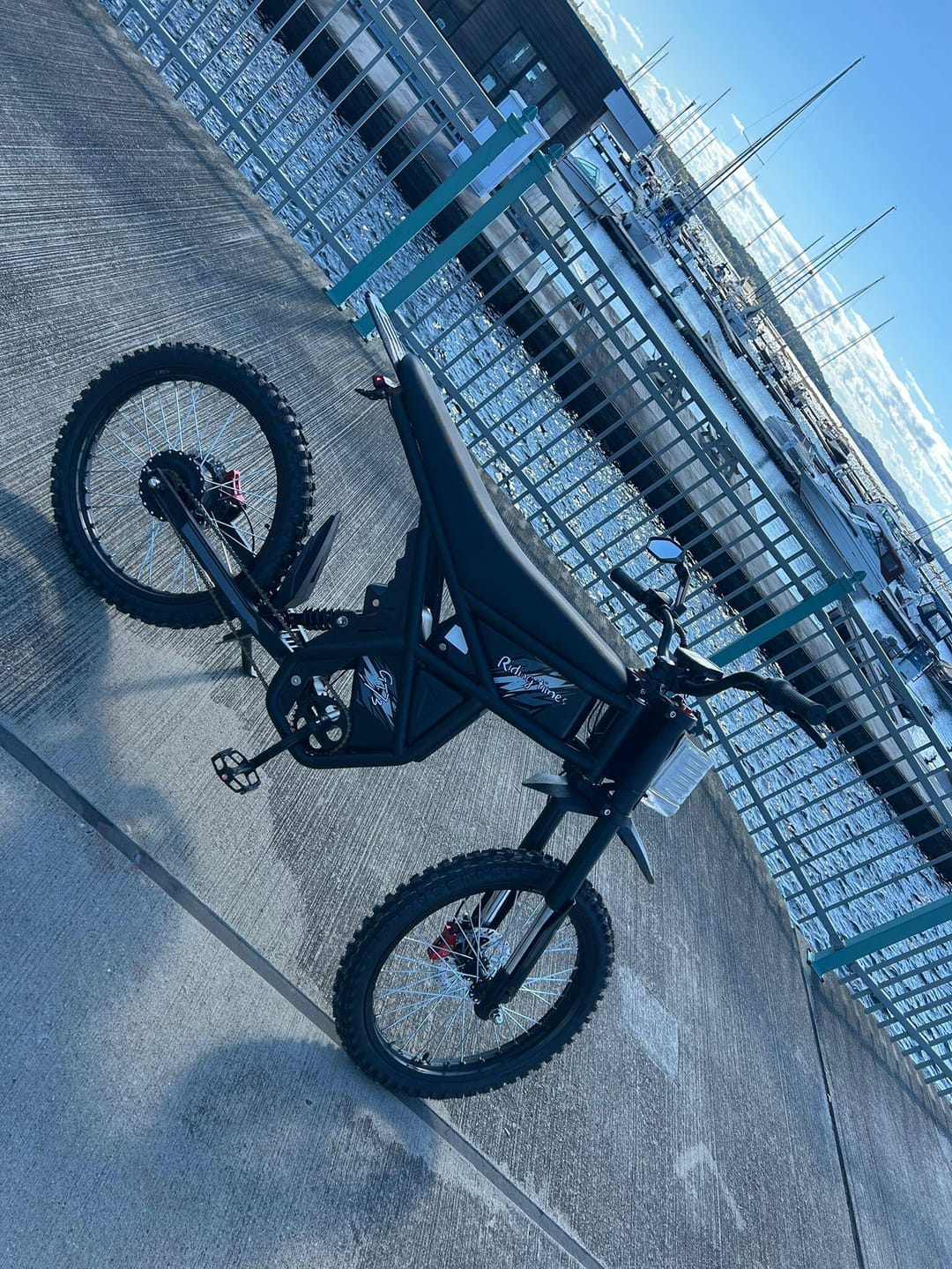 Customer photo review of Electric Dirt Bike, 2000W Electric Motorbike, Max 37 MPH & 85 Mile Long Range