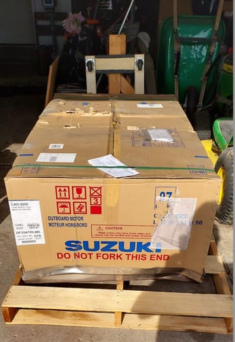 Customer photo review of Suzuki 25 HP Outboard Motor - Model DF25ATHLW5