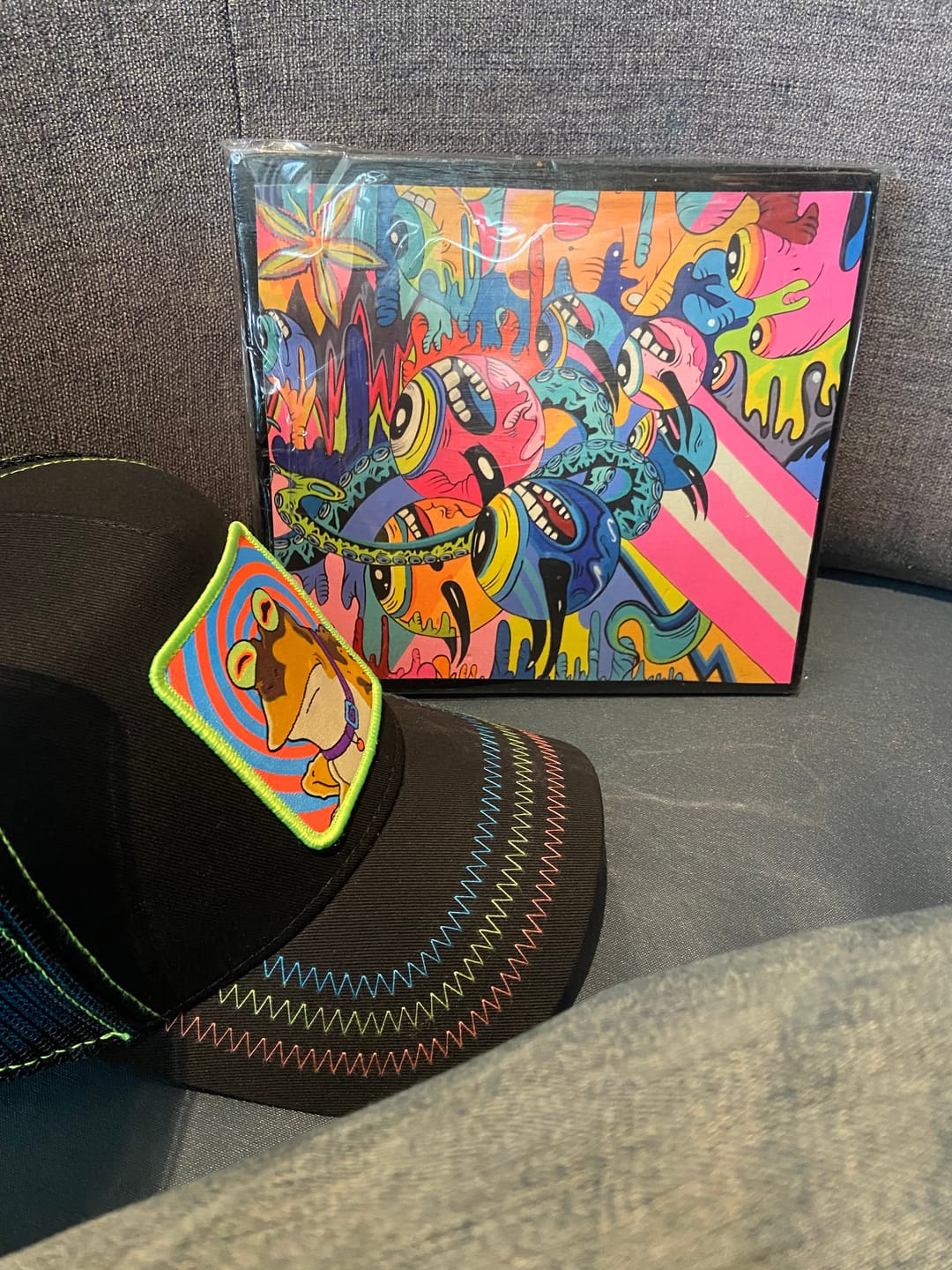 Customer photo review of OVERLORD X Futurama: Hypnotoad Trucker Cap